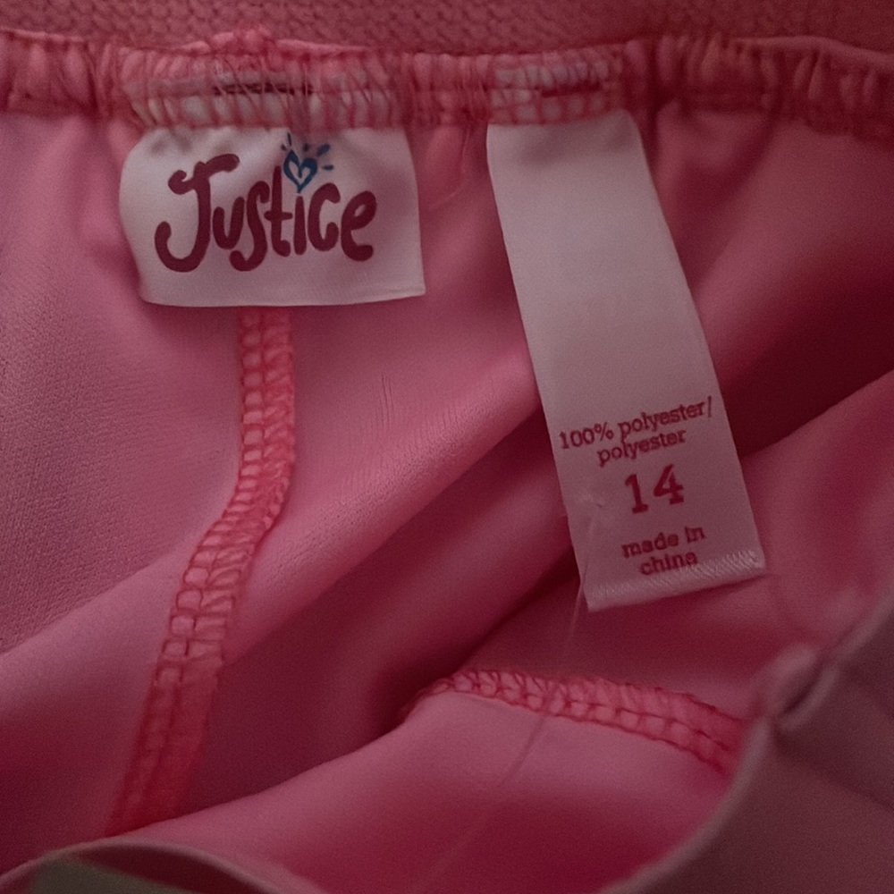 *HOST PICK* Pink sequin Justice skort size 14 (kids) - Picture 2 of 3